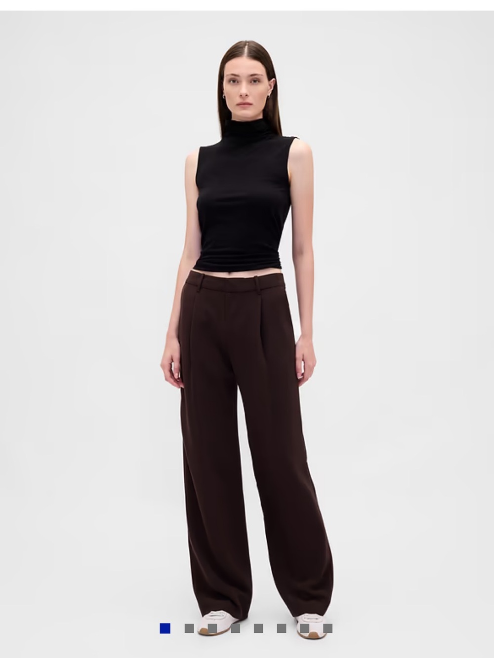 Gap 365 Low Rise Pleated Wide-Leg Trousers